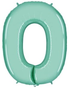Balon foliowy 40'' - turkusowy "0"
