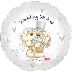 Balon foliowy - Ślubny (misie) (5szt.)